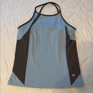 Mountain Hardwear ladies size large Blue and grey Athletic Tank Top